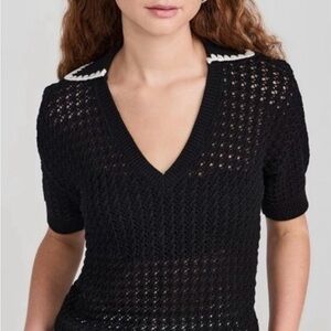 Varley Monte V Neck Knit Polo